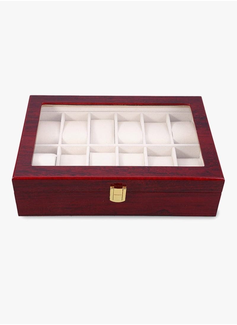 Generic - 12-Slot Watch Display Wooden Box - Image 1