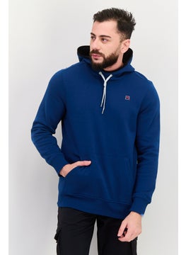 Avalanche Men Sportswear Fit Long Sleeves Outdoor Hooded Sweatshirt, Teal Blue  - Image 1