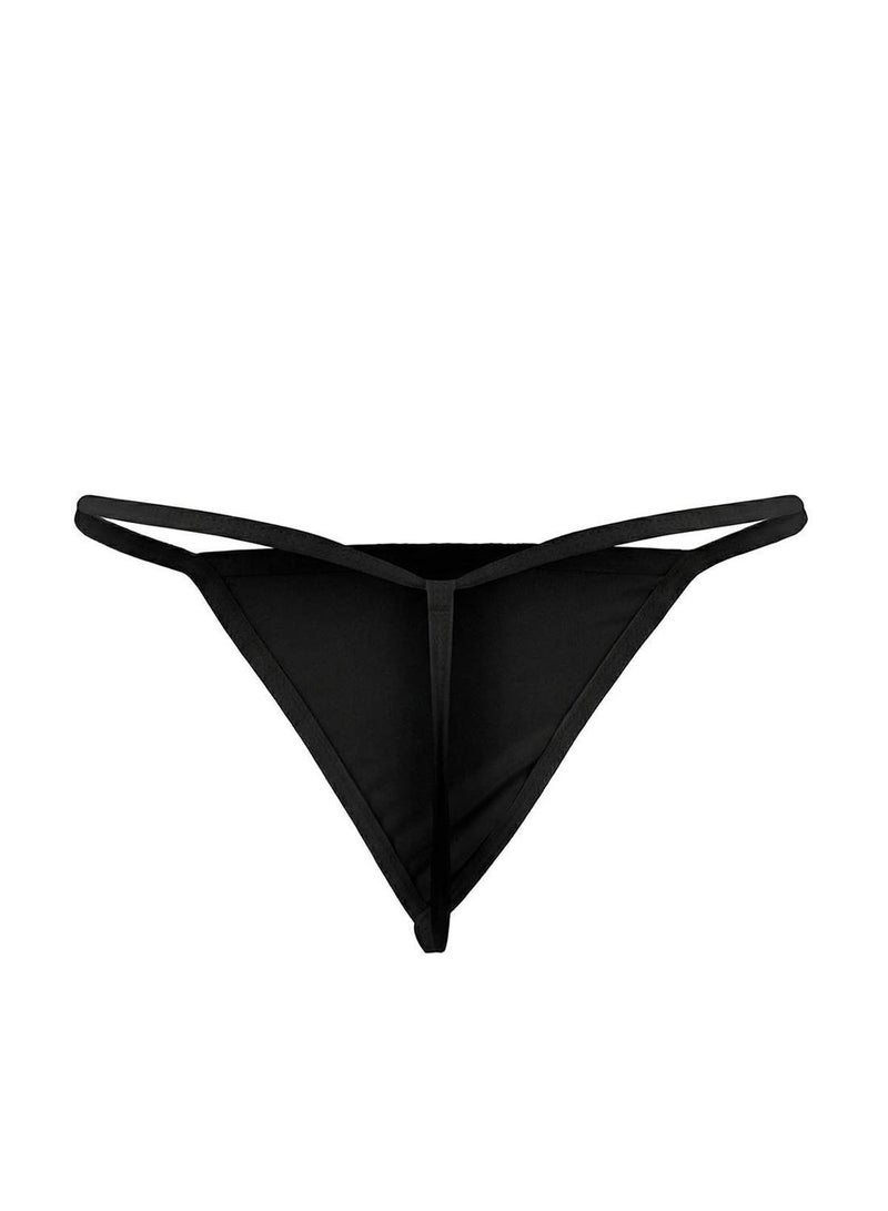 trendyol Black Ruched Spaghetti Strap Panties Babydoll/Fantasy Nightgown - Image 5
