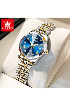 OLEVS Top Brand Women's Watches Elegant Rhombus Mirror Original Quartz Ladies Wristwatch Stainless Steel Waterproof Luminous New  - Image 2