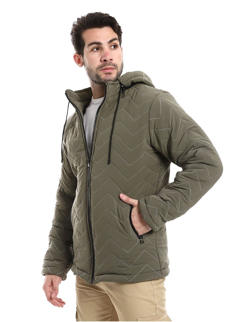 Caesar - Mens Capotene Lining Jacket With Zipper - Image 1