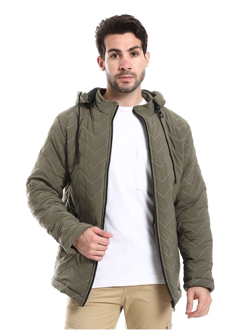 Caesar - Mens Capotene Lining Jacket With Zipper - Image 1