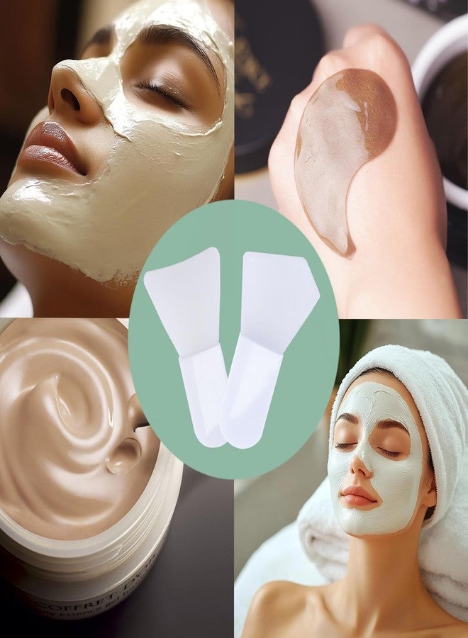 GIYAWA مجموعة فرش سيليكون ناعمة لتطبيق أقنعة الوجه (4 قطع) - أدوات تجميل محمولة لأقنعة الطين، وأقنعة الوجه التجميلية، وأقنعة العين، ولوشن الجسم، والسيرومات، والكريمات. مثالية للعناية بالبشرة. - Image 4