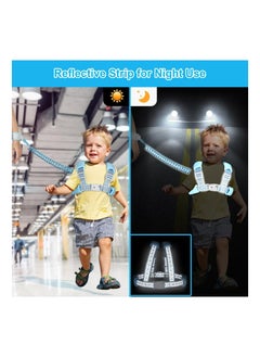 Dominy Anti Lost Toddler Leash with Backpack Harness Wrist Link for Child Safety Wristband Leash Keep Your Runner Close and Safe in Crowd Public Events Metal Connectors & Rotate 360 Degrees  - Image 4