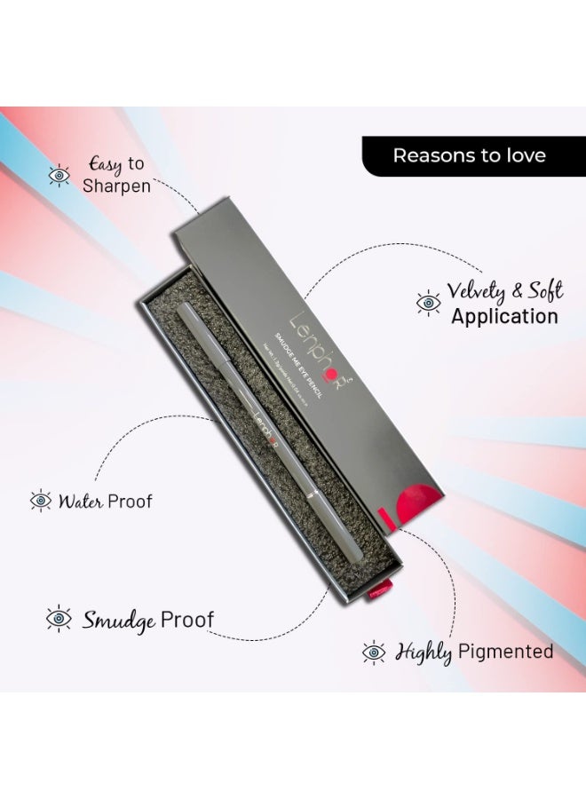 Lenphor Smudge Me Eye Pencil Comes with Eyeliner & Eyeshadow, Long Lasting Eye Makeup Precision Tip for Professional Strokes Intense Look - Tinted Blue - Image 3