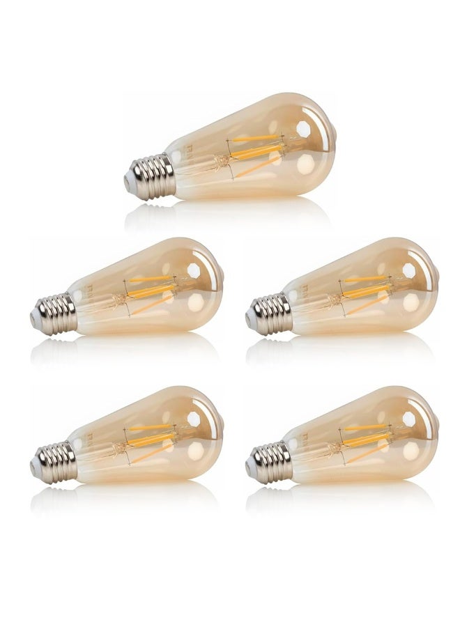 5 PCS LED Warm Light Bulbs – Energy Saving – Perfect for Chandeliers & Lamps