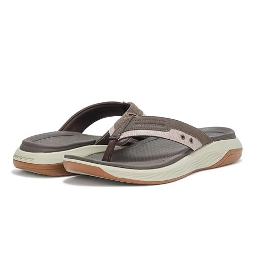 SKECHERS صندل سكيشرز للرجال سيلفا-فالكو، بني، 9 - Image 3