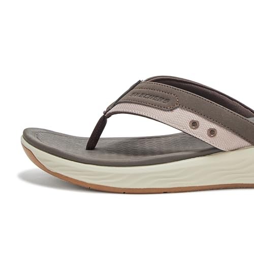 SKECHERS صندل سكيشرز للرجال سيلفا-فالكو، بني، 9 - Image 4