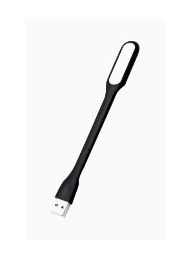 Generic مصباح قراءة ليلي صغير مرن LED USB أسود  - Image 1