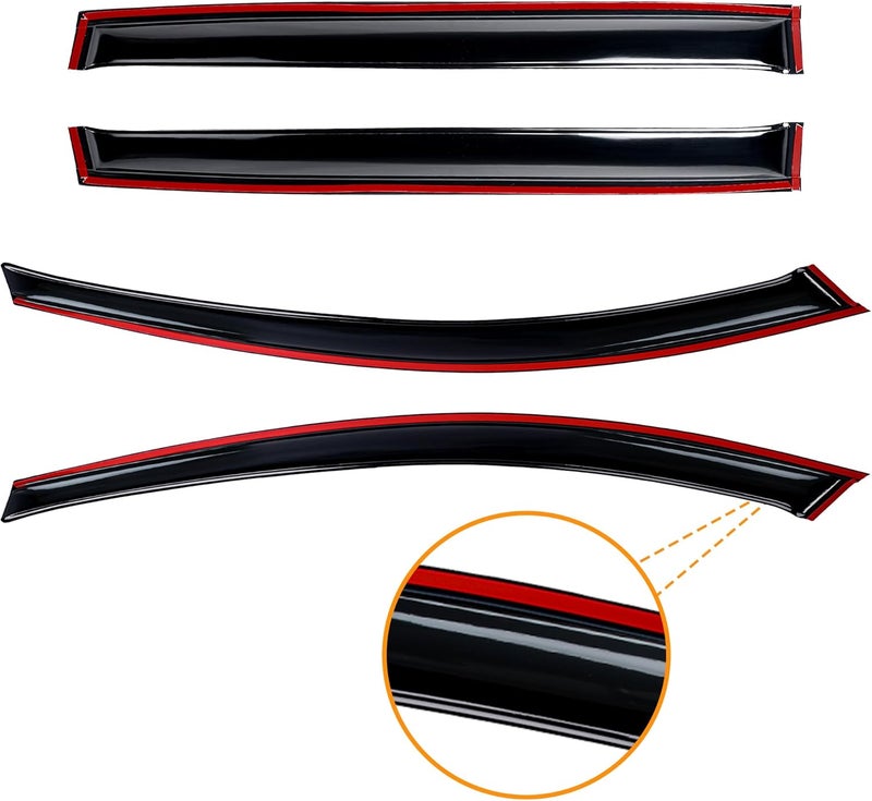 AUXKO Window Rain Guard for Mazda CX-50 2023 2024 - Shatterproof Sun Smoke Guard Vent Visor Side Wind Deflectors - Image 5