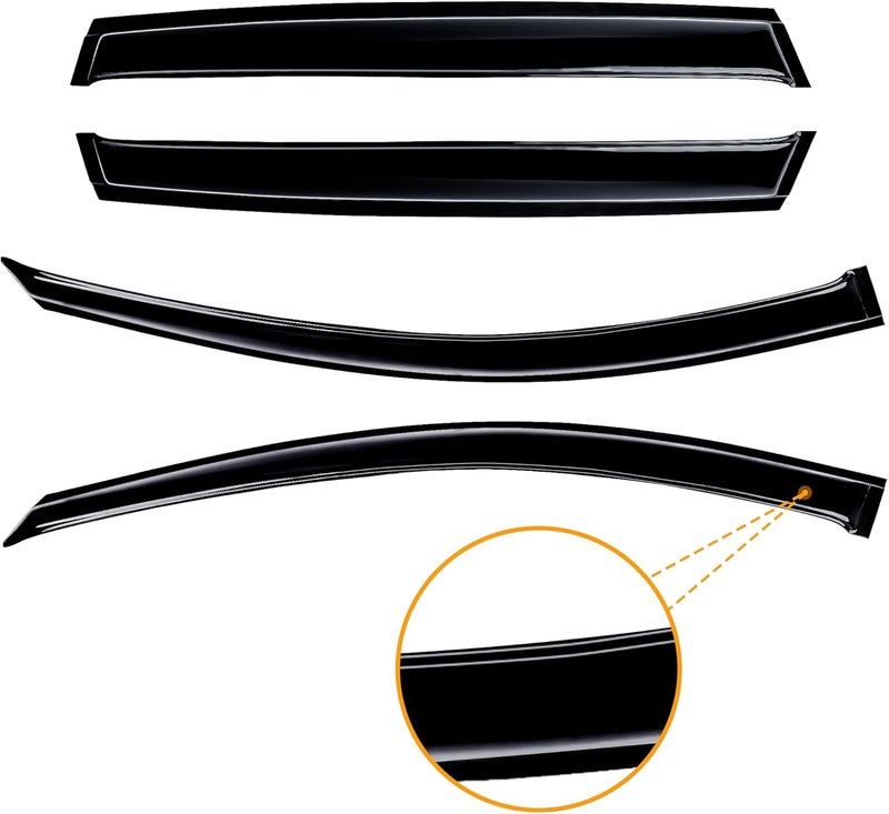 AUXKO Window Rain Guard for Mazda CX-50 2023 2024 - Shatterproof Sun Smoke Guard Vent Visor Side Wind Deflectors - Image 3