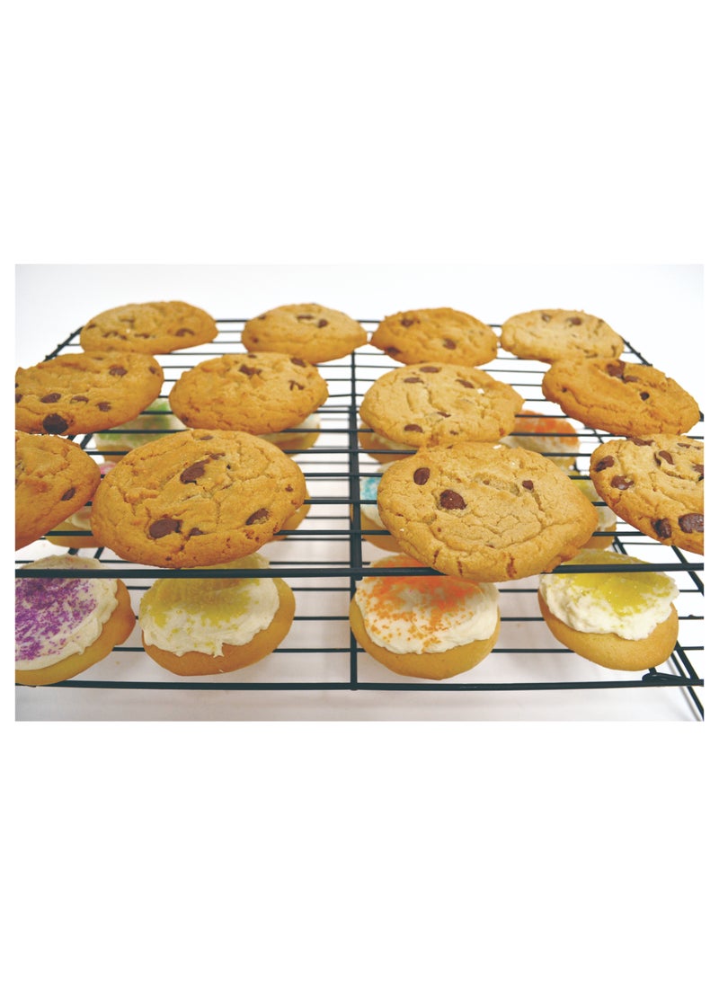 Baker's Secret - Baking Cooling Rack, Cake Cooling Rack, Oven Safe Baking Rack, Non-Stick Drying Net, Cold Cake Drying Rack for Grilling, Roasting, Dehydrating - Image 1