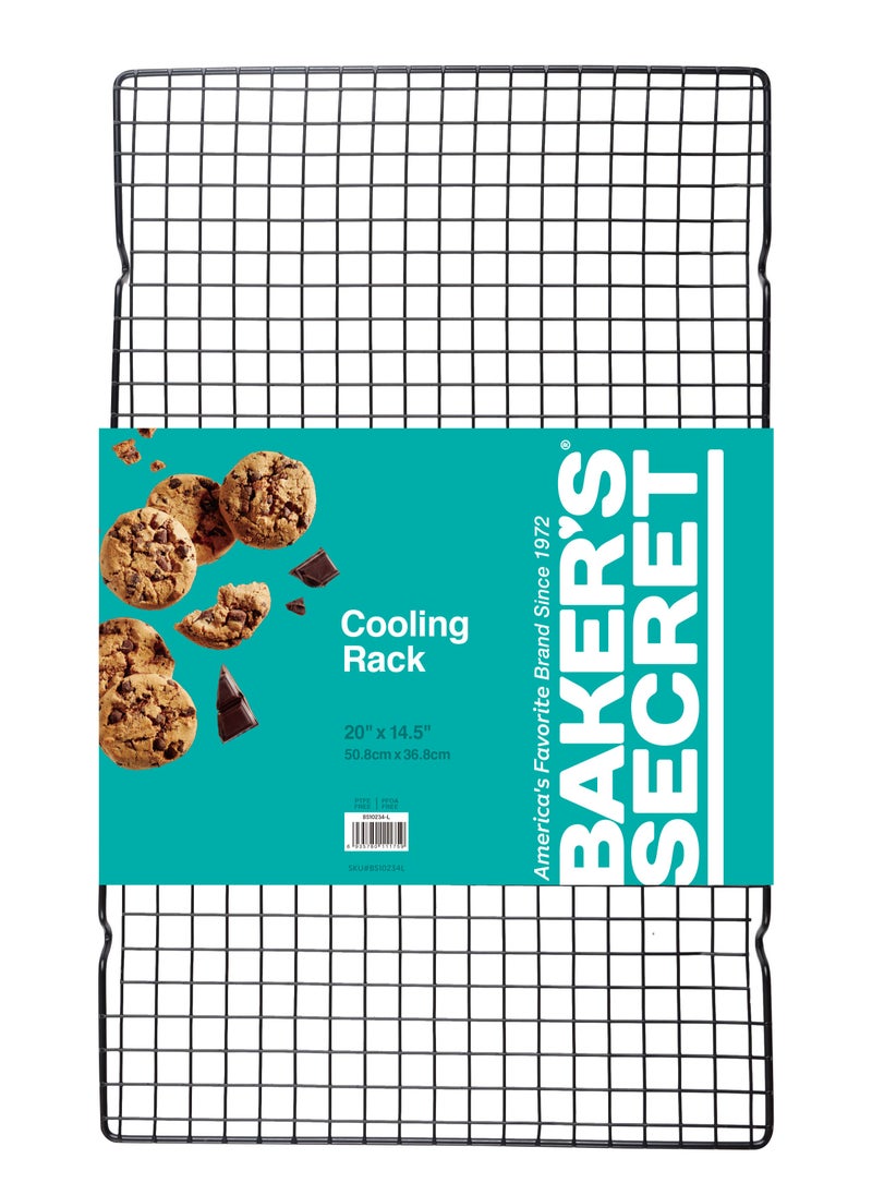 Baker's Secret - Baking Cooling Rack, Cake Cooling Rack, Oven Safe Baking Rack, Non-Stick Drying Net, Cold Cake Drying Rack for Grilling, Roasting, Dehydrating - Image 1