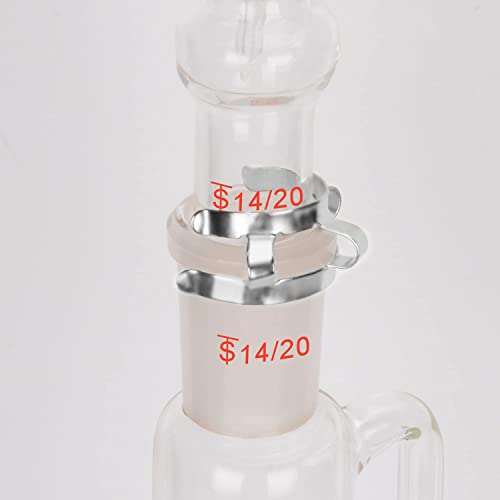 stonylab Metal Joint Clips, 5 pcs 14 mm Lab Keck Clamp #14 Keck Clips for 14/20 Glass Ground Joint Lab Accessory - Image 4