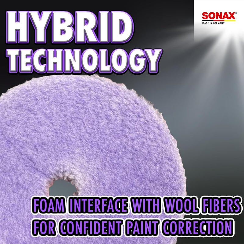 Sonax Hybrid Polishing Wool Pad for Dual Action (5 inch - 143mm) - Image 5