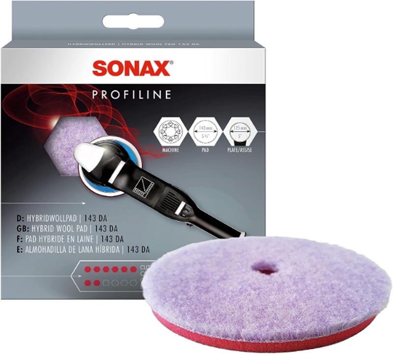Sonax Hybrid Polishing Wool Pad for Dual Action (5 inch - 143mm) - Image 1
