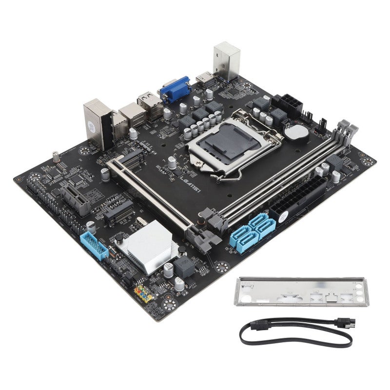 جينجشا اللوحة الأم B365M K MATX بمقبس LGA 1151 وذاكرة DDR4 مع صوت ALC897 - منفذ PCI Express 16X لأجهزة الكمبيوتر المكتبية - Image 1