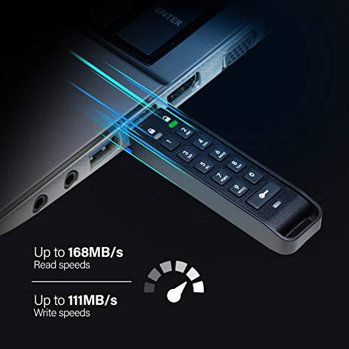 iStorage IS-FL-DAP3-B-8 8GB datAshur Personal2 USB 3.0 secure encrypted flash drive - Image 2