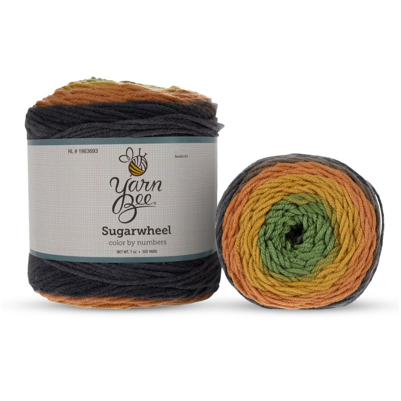 Yarn Bee 4 Medium Acrylic Yarn Skein  355 Yards for Crocheting  Knitting  Craft Supplies in Color by Numbers
