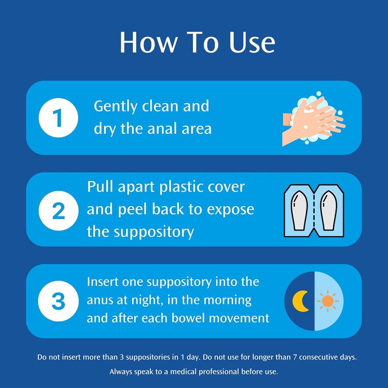 Anusol Suppositories Treatment for Haemorrhoids Shrinks Piles Relieves Discomfort and Soothes Itching 12 Suppositories - Image 3