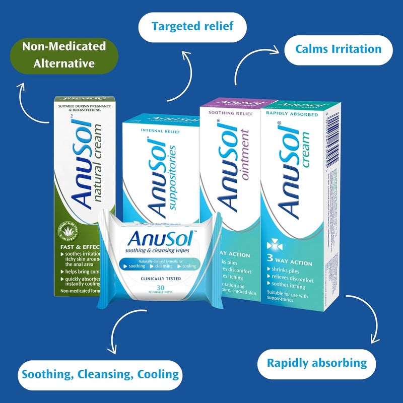 Anusol Suppositories Treatment for Haemorrhoids Shrinks Piles Relieves Discomfort and Soothes Itching 12 Suppositories - Image 4
