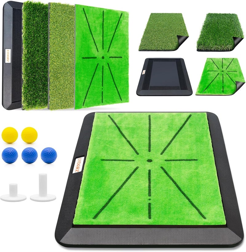 LYDARZ Golf Hitting Mats Training Equipment with Instant Swing Path Feedback - Image 1