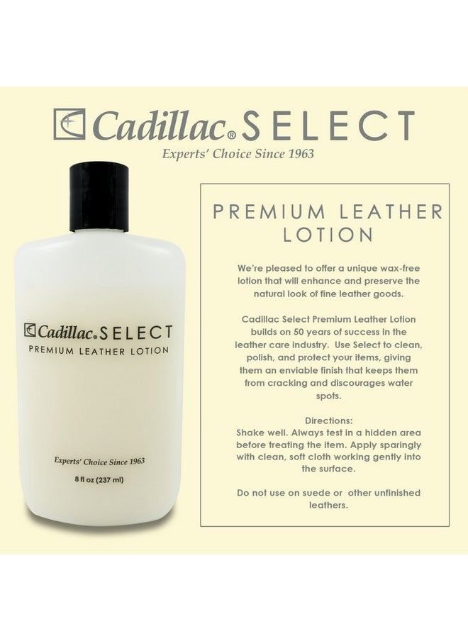 Cadillac - Cadillac Select Leather Lotion Cleaner and Conditioner- For Handbags, Sofas, Jackets, Furniture, Purses, and More - Image 1