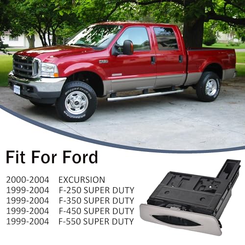EKLN Dash Cup Holder Compatible with 1999-2004 Ford F250 F350 F450 F550 Super Duty Excursion Replaces# YC3Z-2513560-CAD YC3Z2513560CAD Graphite Gray - Image 3