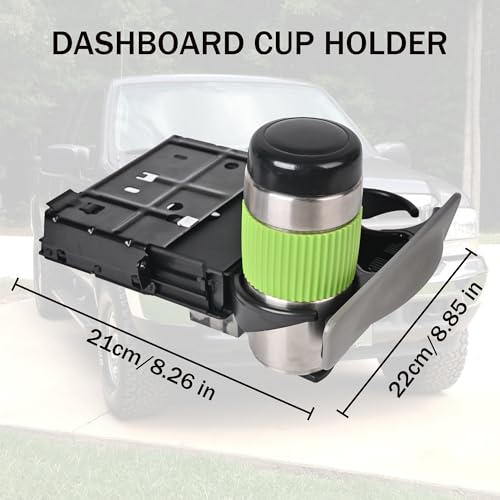 EKLN Dash Cup Holder Compatible with 1999-2004 Ford F250 F350 F450 F550 Super Duty Excursion Replaces# YC3Z-2513560-CAD YC3Z2513560CAD Graphite Gray - Image 5