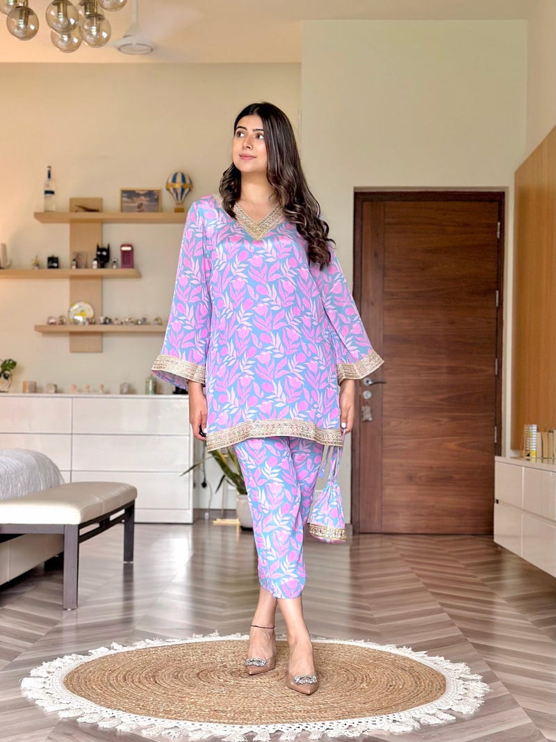 YASHIKA طقم كورتا كورتا سيت سيتس سروال بدلة أناركالي فستان دوباتا امرأة نساء كلوسيا موكوش آني مصمم أمايرا ريتراس بالازو ملابس عرقية مطبوعة احتفالية قطن قصيرة إطعام فتيات فستان ثقيل فارسي سروال - Image 4