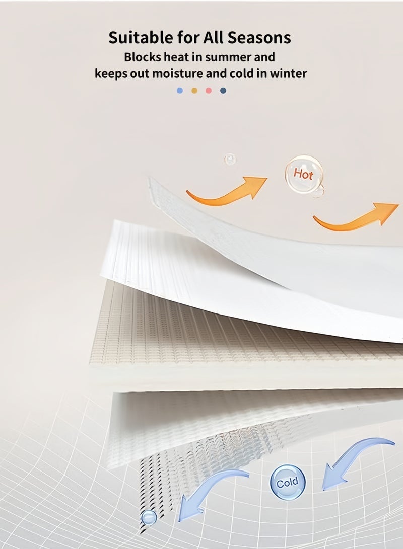 Aikenn Baby Play Mat,Reversible Baby Play Mat Baby Mat For Floor,Foldable Baby Play Mat,Soft Cushioning Foam Play Mats For Babies And Toddlers,Foldable Washable Baby Crawling Mat,For Baby To Play On Floor Bedroom Nursery Playroom(200*180*1cm) - Image 3