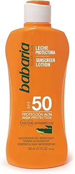 Babaria Btsw137319 Babaria Sunscreen Lotion with Aloe Vera SPF50 200 ml