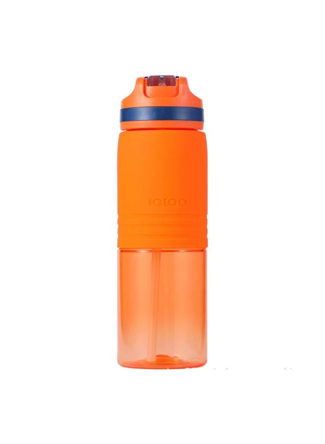 IGLOO 700ml Flip-Cap Straw Water Bottle (USA) - Drop-Proof, Leak-Proof, Portable Water Cup