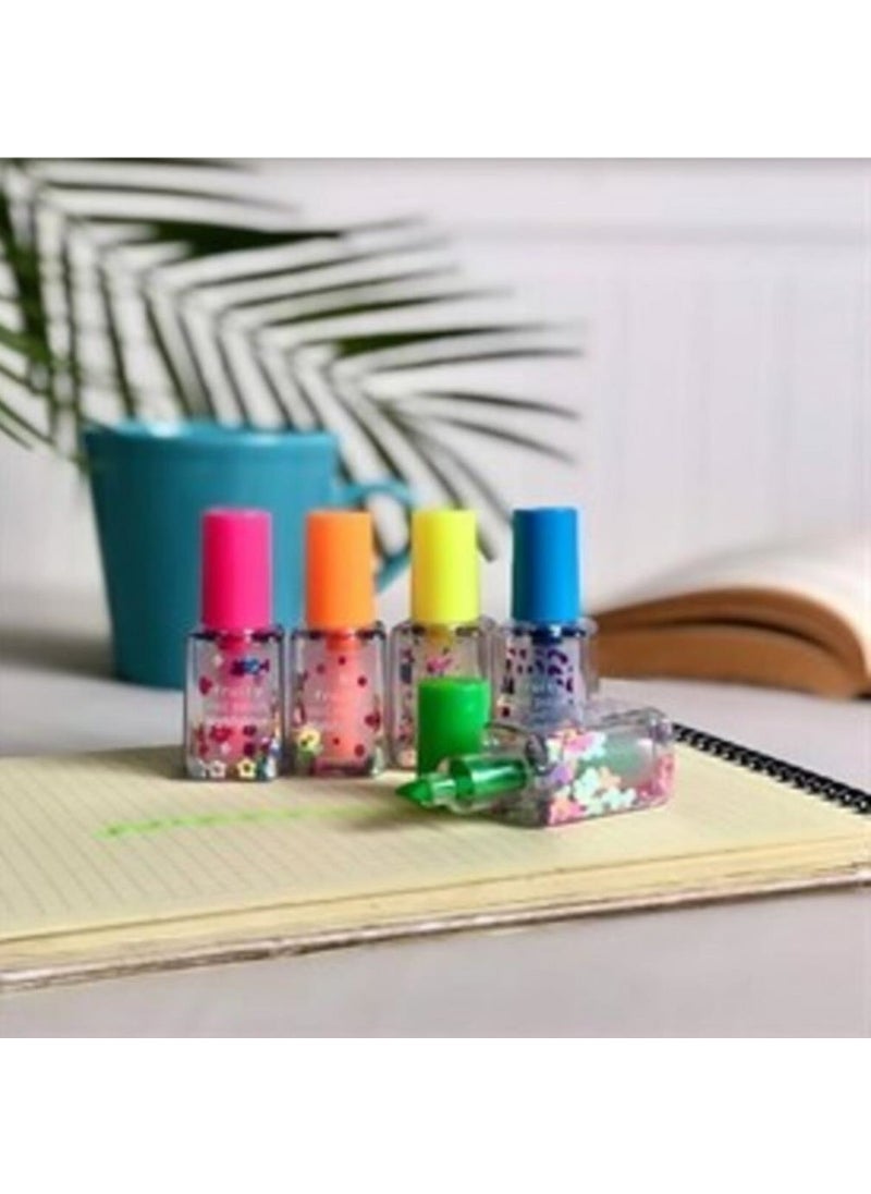 Easyso Nail Polish Shaped Highlighter Nail Polish Set Vivid Colors 5 Pcs  - Image 4
