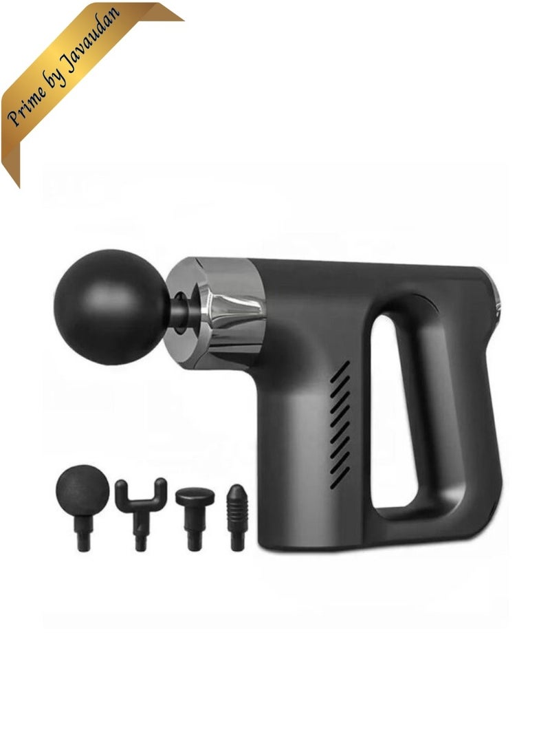 Prime by javaudan Massage Gun Deep Tissue - Percussion Muscle Massage Gun for Athletes, Gym, Triangular Muscle Fascia Gun for Body Neck Back Pain Relief 4 Massage Heads 5 Levels  - Image 1