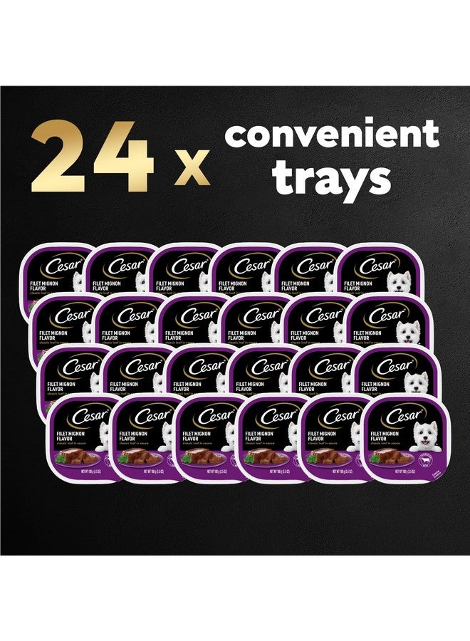 CESAR Adult Wet Dog Food Classic Loaf in Sauce Filet Mignon Flavor, 3.5 oz. Easy Peel Trays, Pack of 24 - Image 2