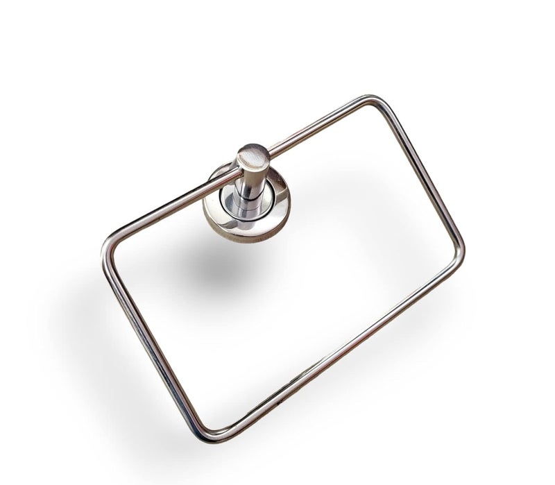 Proniks Stainless Steel Towel Rack for BathroomNapkin HolderNapkin Hanger Oval Ring Thickness 8mm 9mm - Image 3