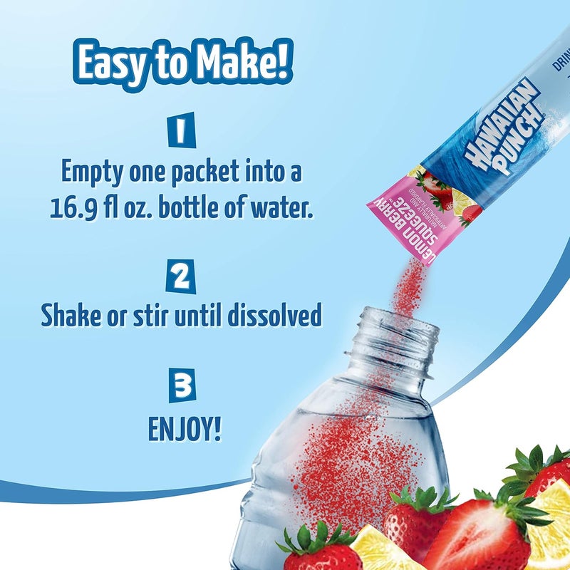 Juicy Mixes Hawaiian Punch Powder Drink Mix - Lemon Berry Squeeze - Image 4