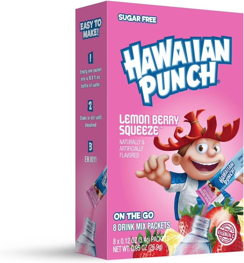Juicy Mixes Hawaiian Punch Powder Drink Mix - Lemon Berry Squeeze - Image 3