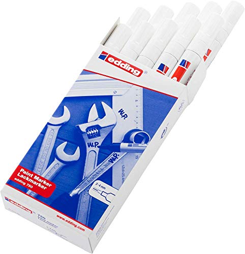 edding 750 Paint Markers Bullet Tip 2-4mm Line White Ref 750-049 [Pack of 10] - Image 2