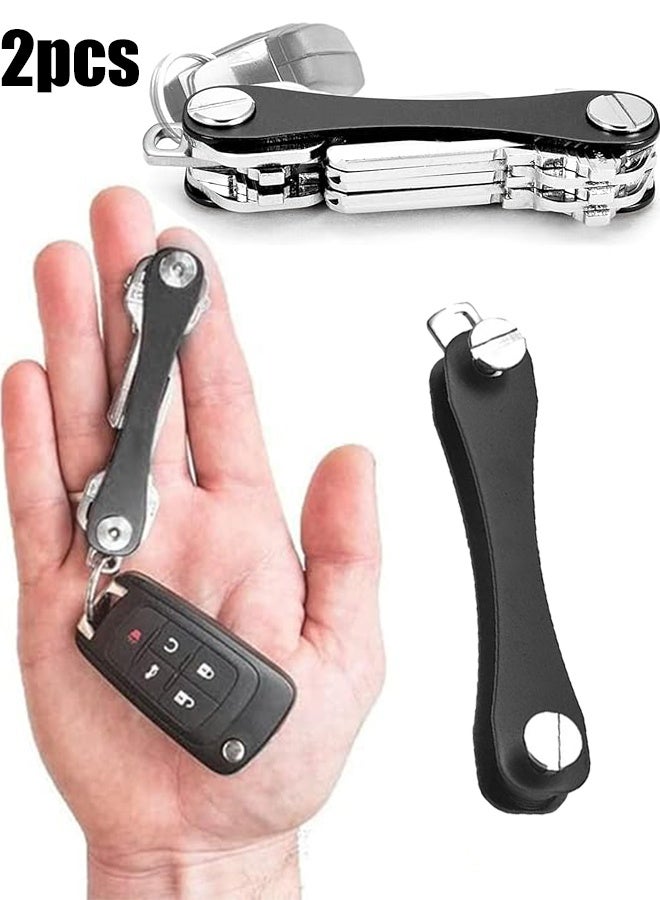 KANGLI 2PCS Key Smart Key Holder Organize Portable Pocket Clips Keychain - Image 1