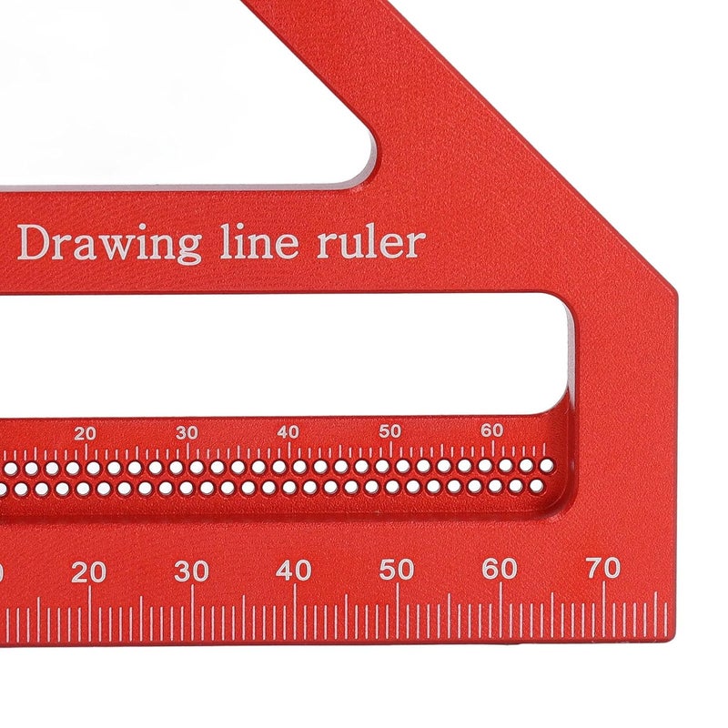 3D Multi Angle u Ruler, Aluminum y Woodw Protractor, 45 90 e r for DIY nd Carpenters, with Wrench and - Image 5