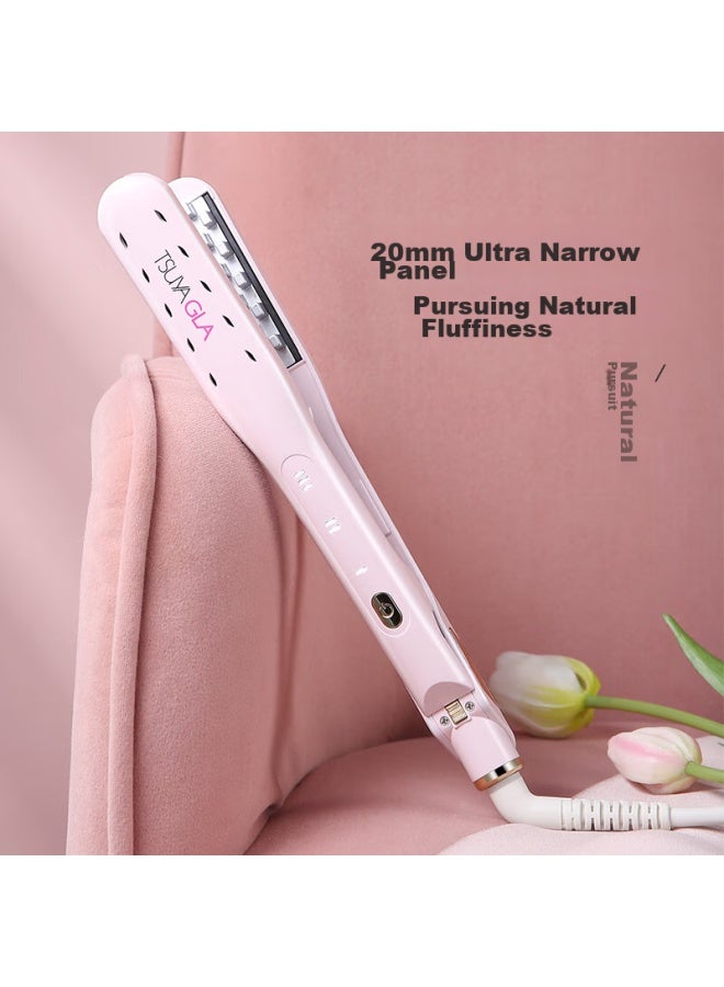 TSUYAGLA Cuiya Corn Curling Iron, Mini Portable High Crown Corn Silk Curler, Negative Ion Hair Straightener, Root Lift And Volume Tool, Girls' Corn Straightener Tm20 Pink - Image 2
