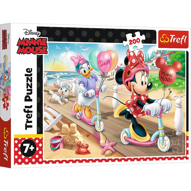 Trefl - Minnie on the Beach Puzzle 200 Pieces - 13262 - Image 1