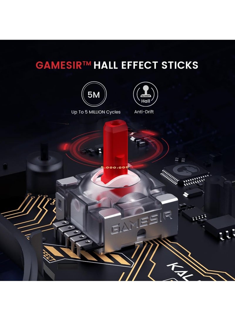 جيم سير وحدة تحكم سلكية K1 Kaleid لأجهزة Xbox Series X|S، Xbox One، Windows 10/11 وSteam، لوحة ألعاب التوصيل والتشغيل، وحدة تحكم شفافة لألعاب الفيديو مع عصي تحكم بتأثير هول/مشغل هول - Image 5