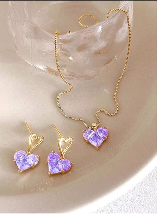 Luxury Jewellery Set For  Women Inlaid With Zirconia  - Image 2