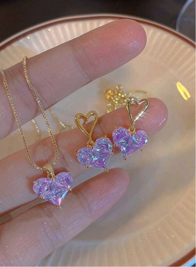 Luxury Jewellery Set For  Women Inlaid With Zirconia  - Image 1