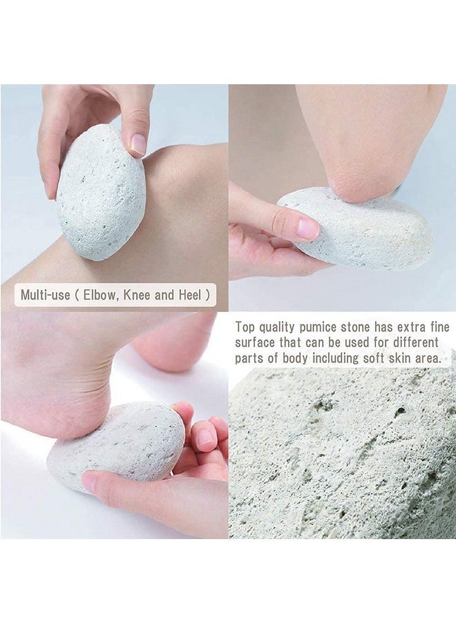 Terra Distribution - Pumice Stone Natural [Made In Japan] Ergonomic Shape Extra Fine Texture Hard & Cracked Skin Callus Remover For Men Women Kids And Gifts. (Fine Smooth For Multiuse(Elbow Knee And Heel) - Image 1