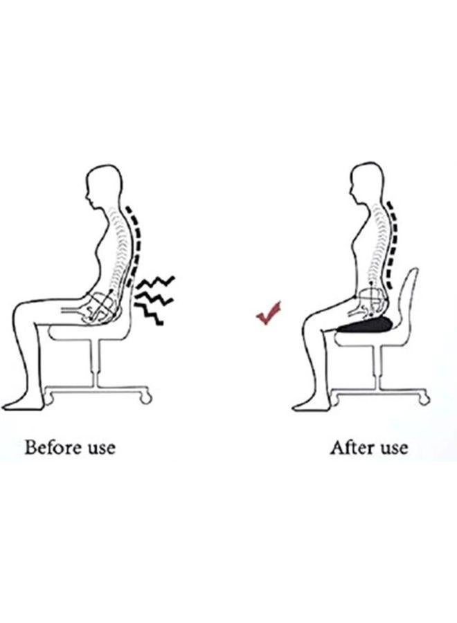 وسادة مقعد طبية أورثوبيديك من فوم الذاكرة لعظمة الذنب - Image 2