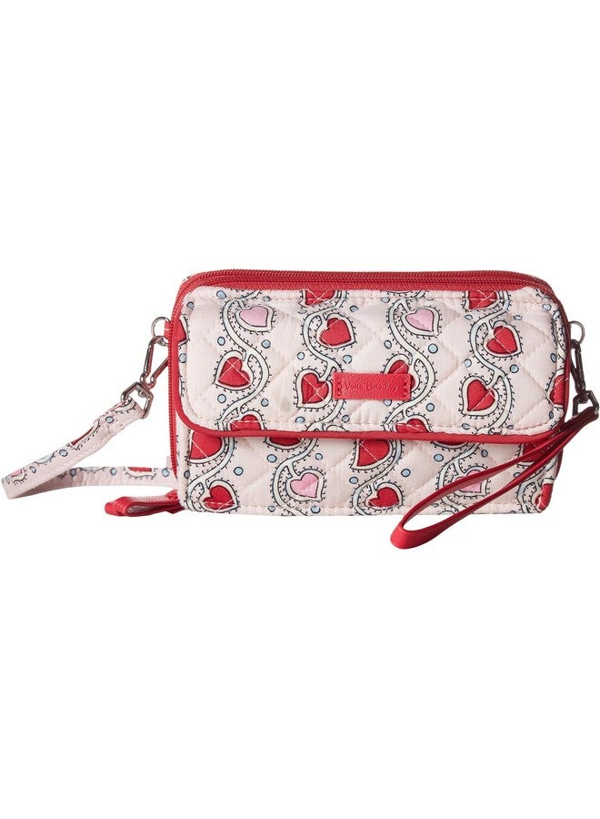Vera Bradley Iconic Rfid Allinone Crossbody Stitched Heart Vines One Size - Image 1